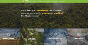 PRIMA Website homepage
